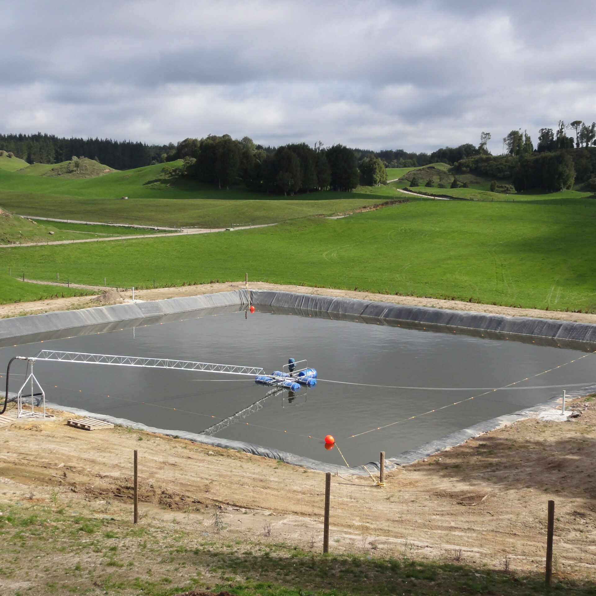 effluent pond liner, dairy farm