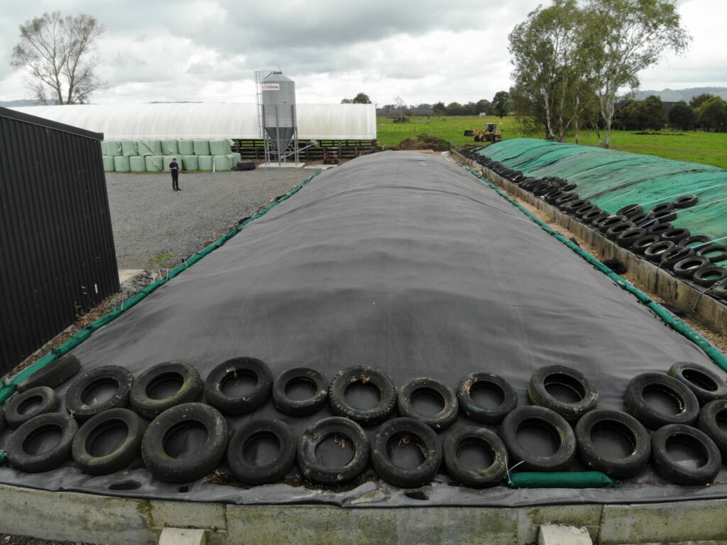 Silage cover - EPDM installed over silage or maize