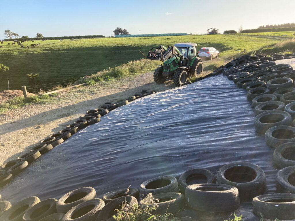 Silage cover - EPDM installed over silage or maize
